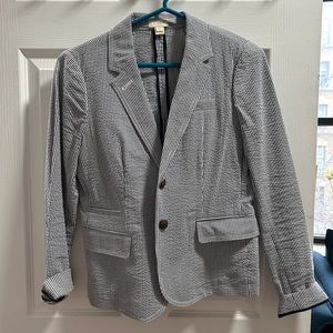 Jcrew seersucker blazer